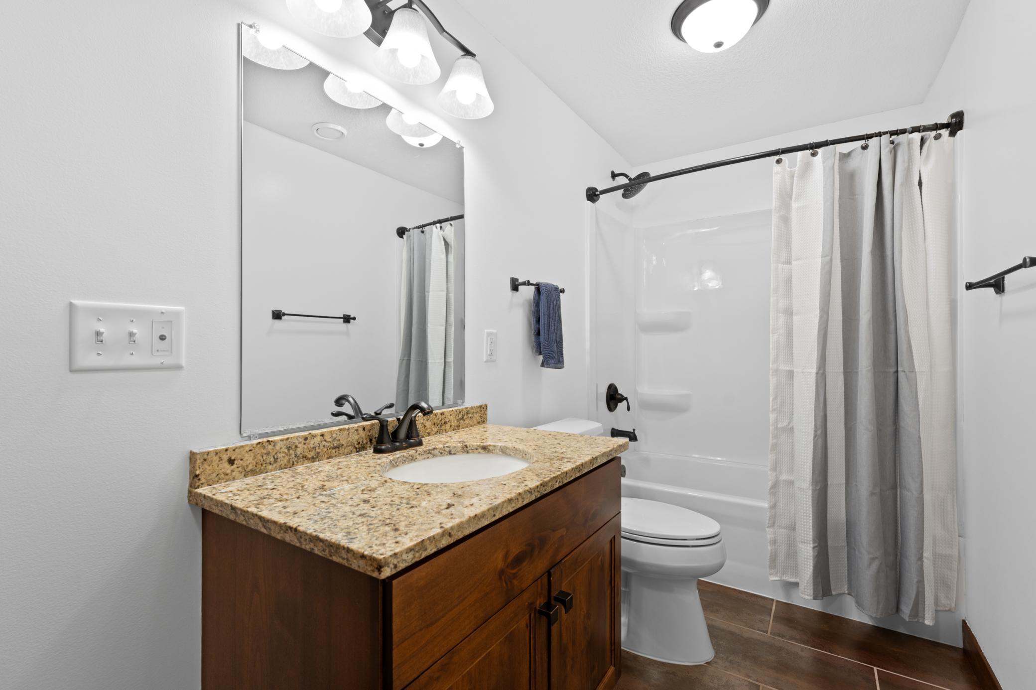 Lower level full bathroom