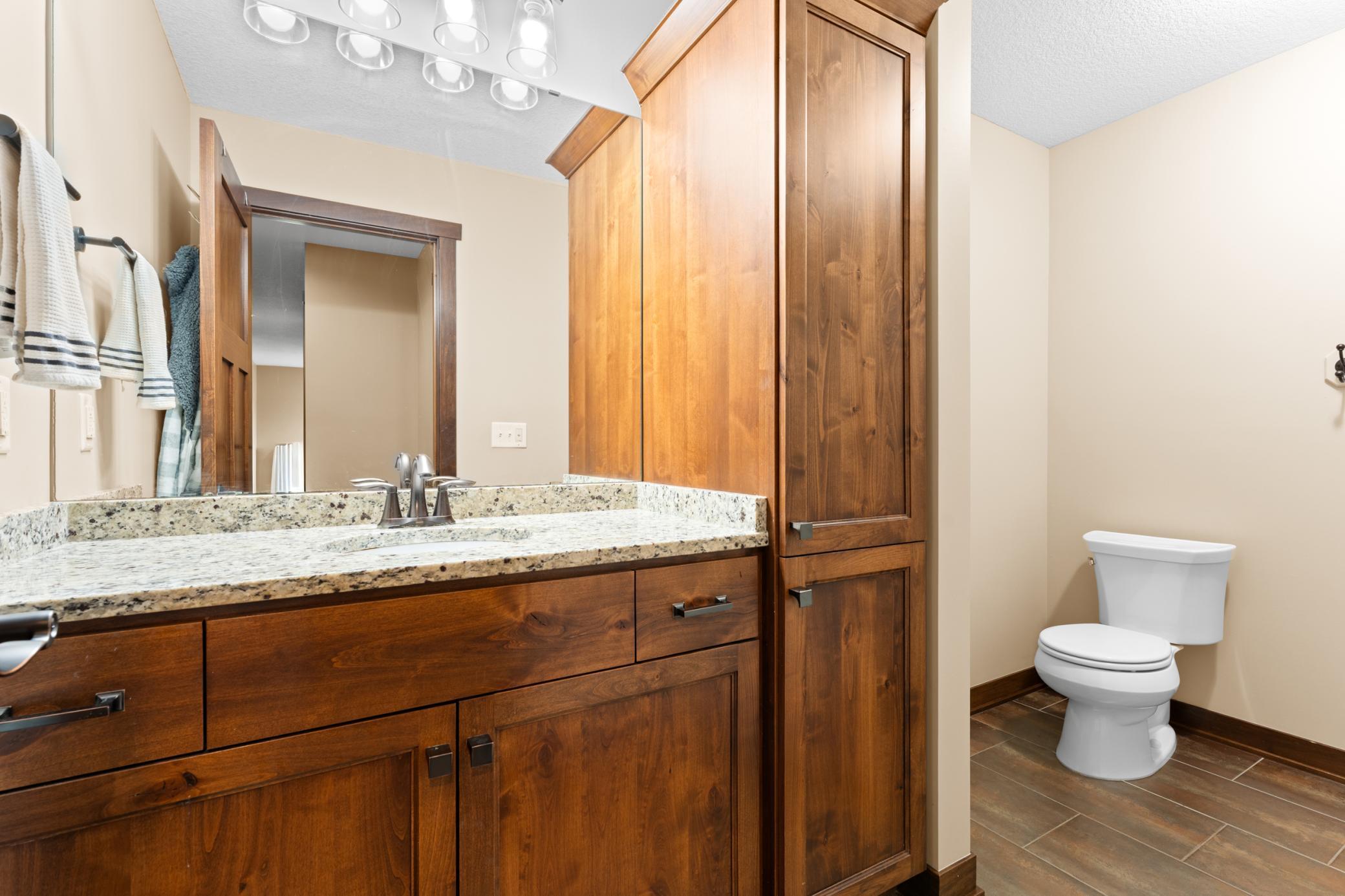 Upper level bathroom