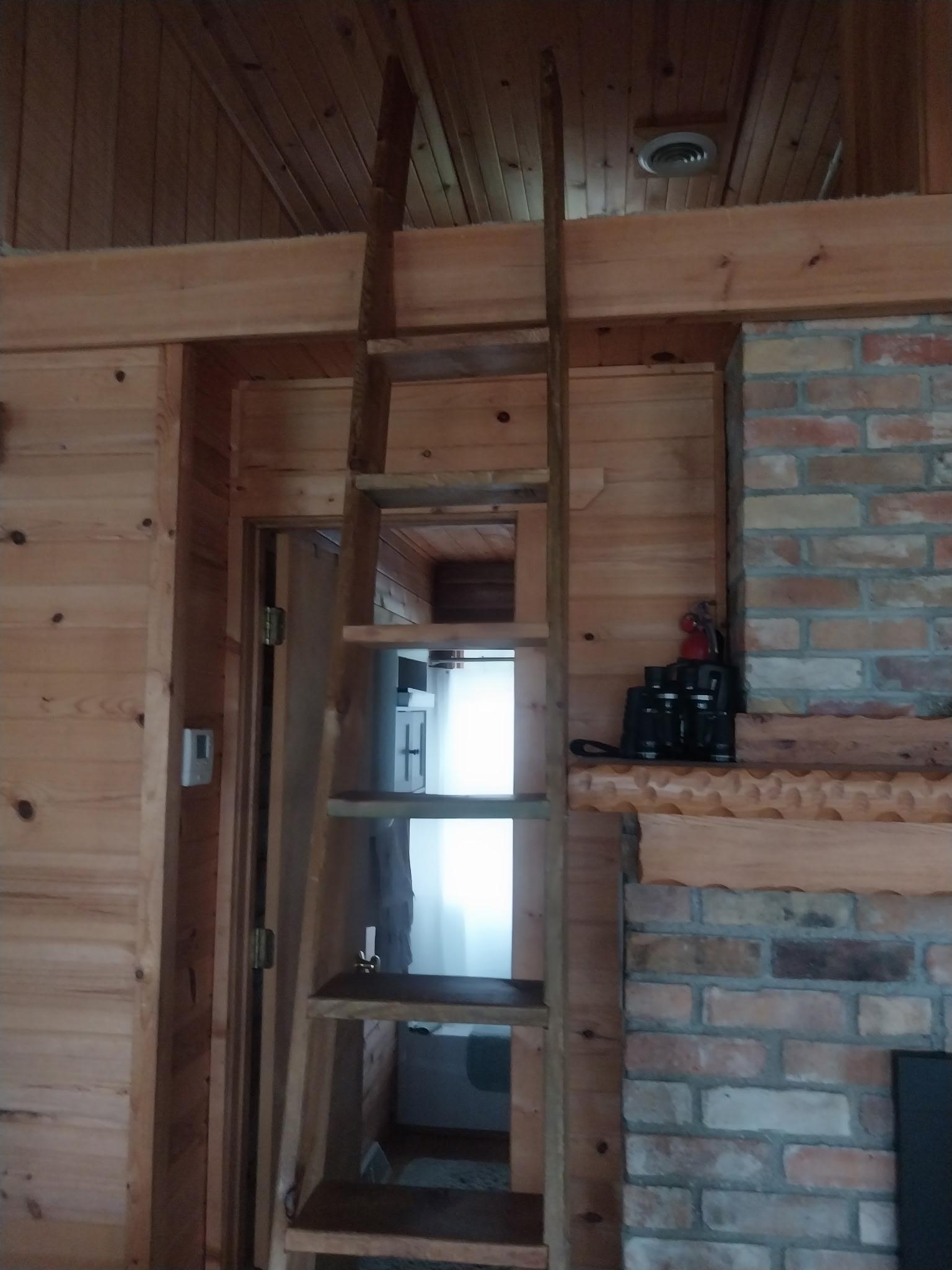 Ladder to loft