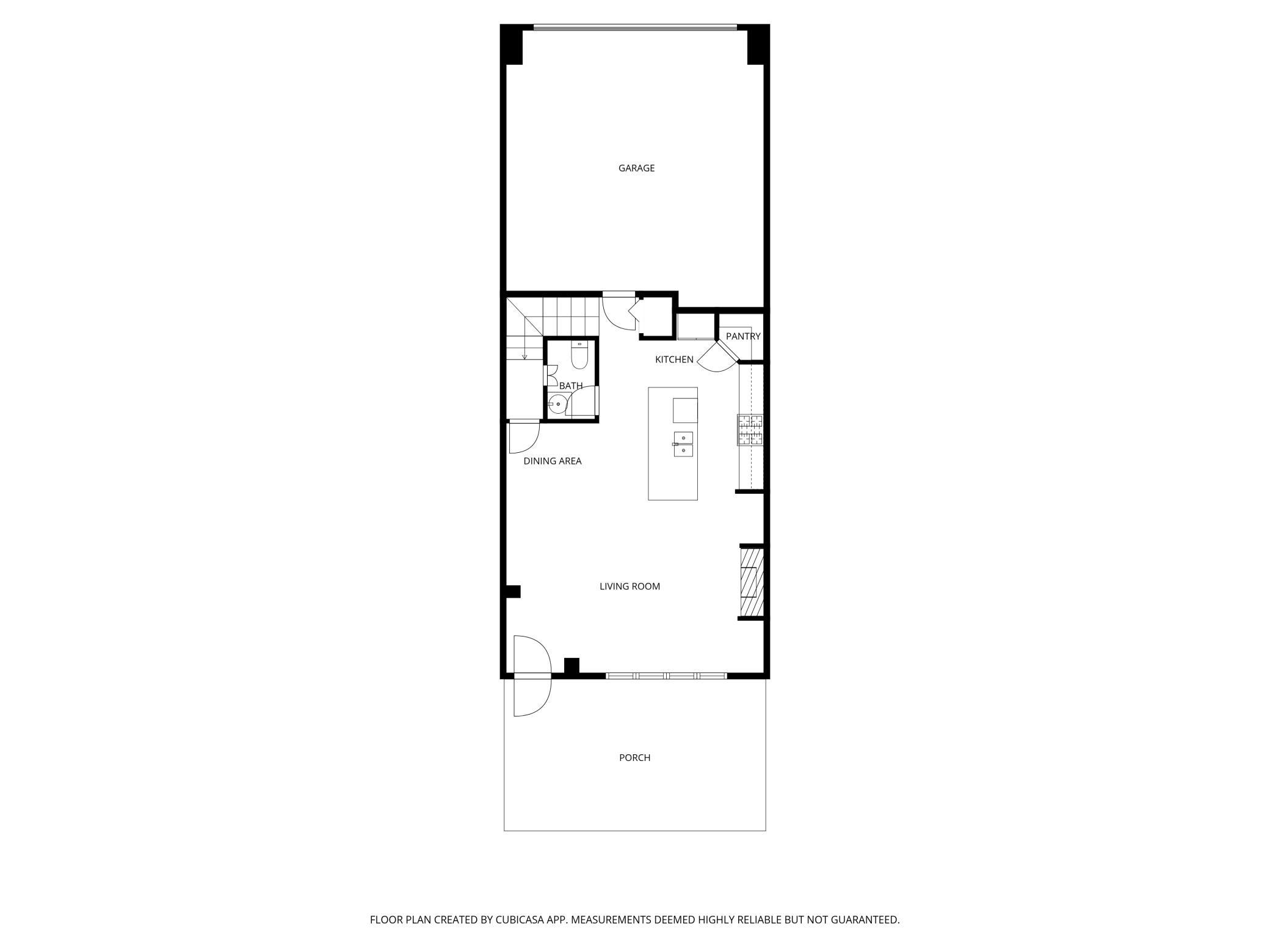 Lower level floorplan including garage - 12401 Flanders Court #C