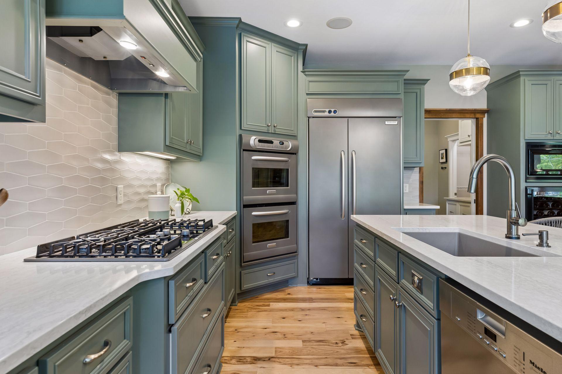 Another view of the bright, open kitchen.