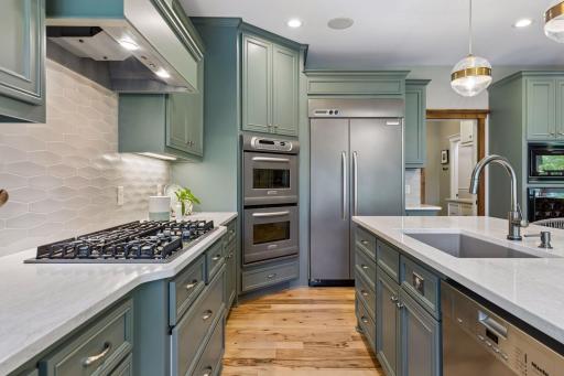 Another view of the bright, open kitchen.