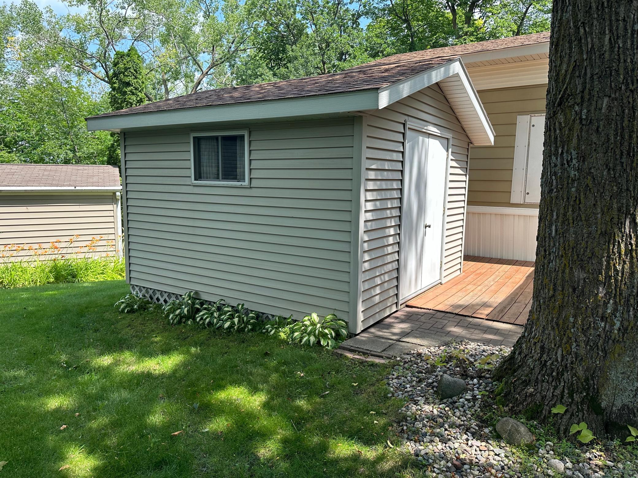 Storage shed for all those lake toys