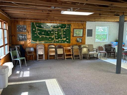 Interior of rec building...lots of games to play