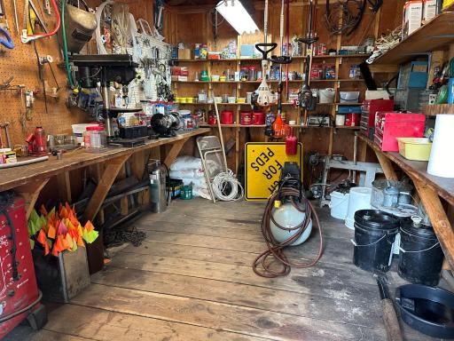 Shed full of useful tools for owners to use