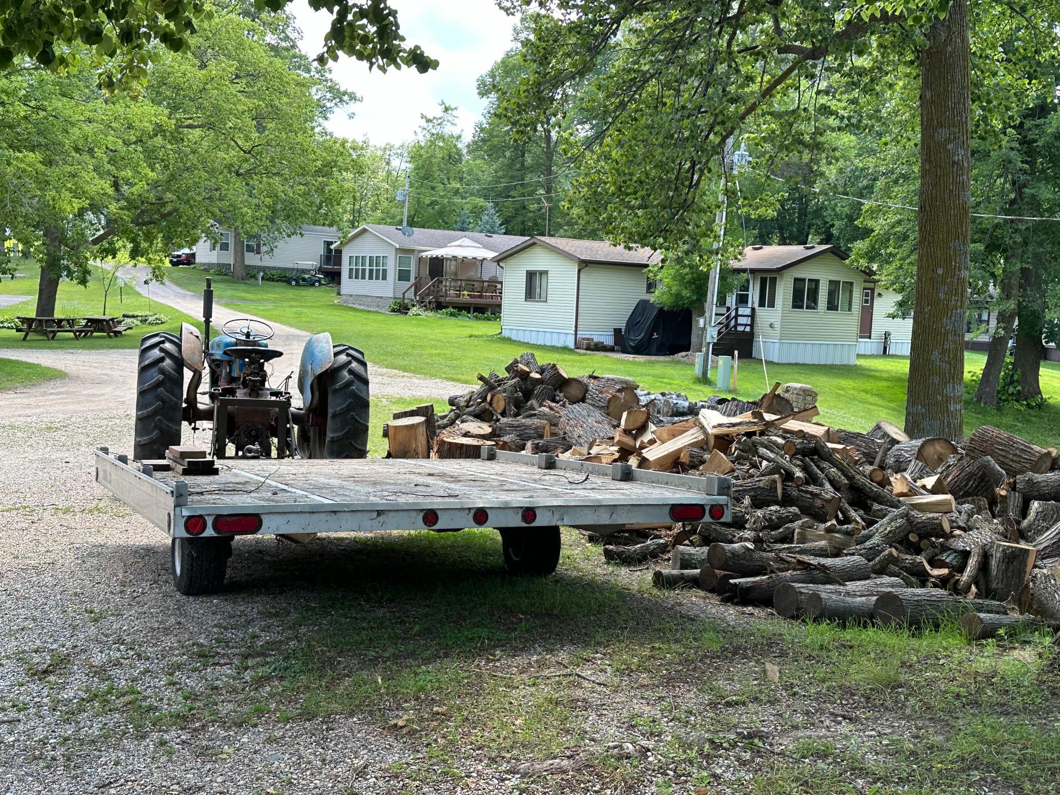 Tractor & trailer available to use