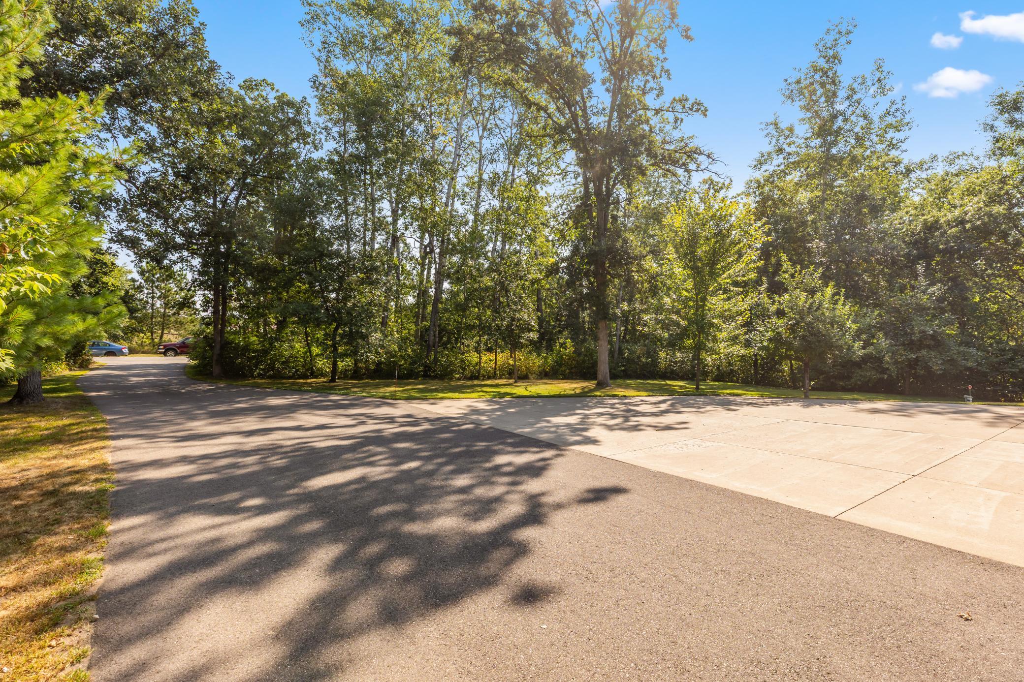 Front entry and parking