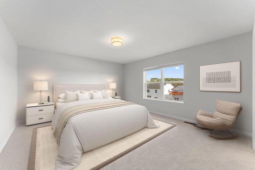 Owners Bedroom - Virtually staged.