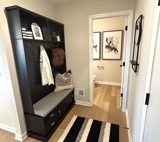 Mudroom Area - picture of model home