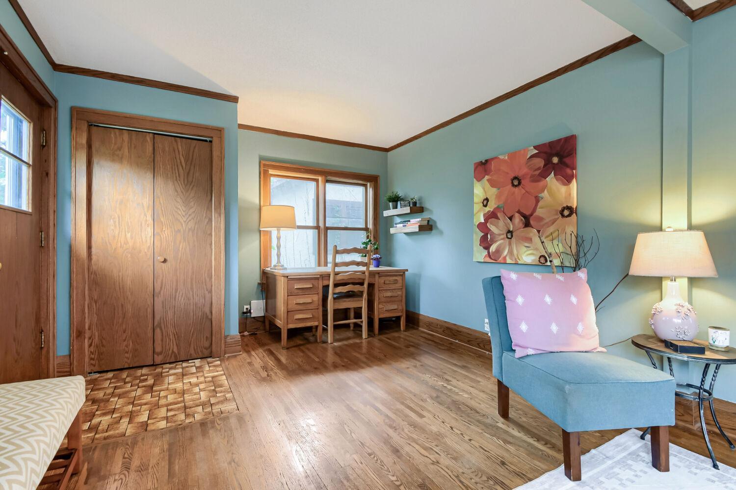 Spacious living room - plenty of room for an office!