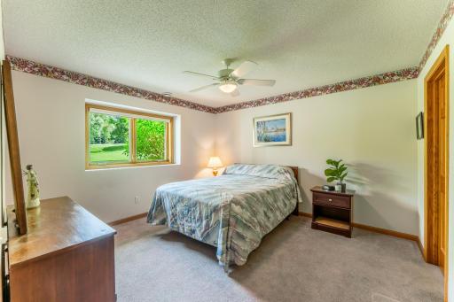 Second bedroom is in lower level and has a large walk in closet.