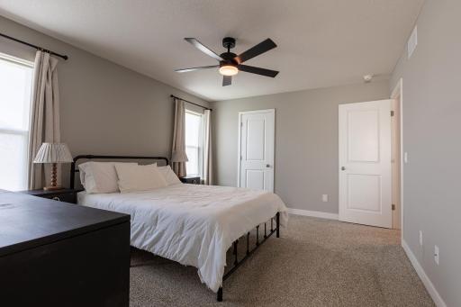 Main bedroom with two walk-in closets and ensuite bathroom