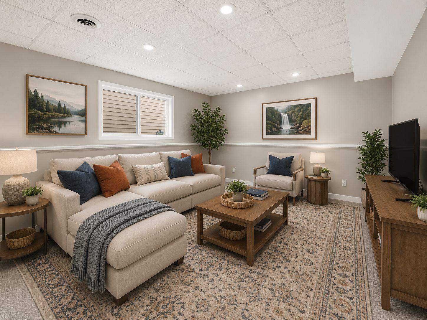 Family Room - Select photos have been digitally enhanced and virtually staged. Items shown are for illustrative purposes only and are not included with the property.