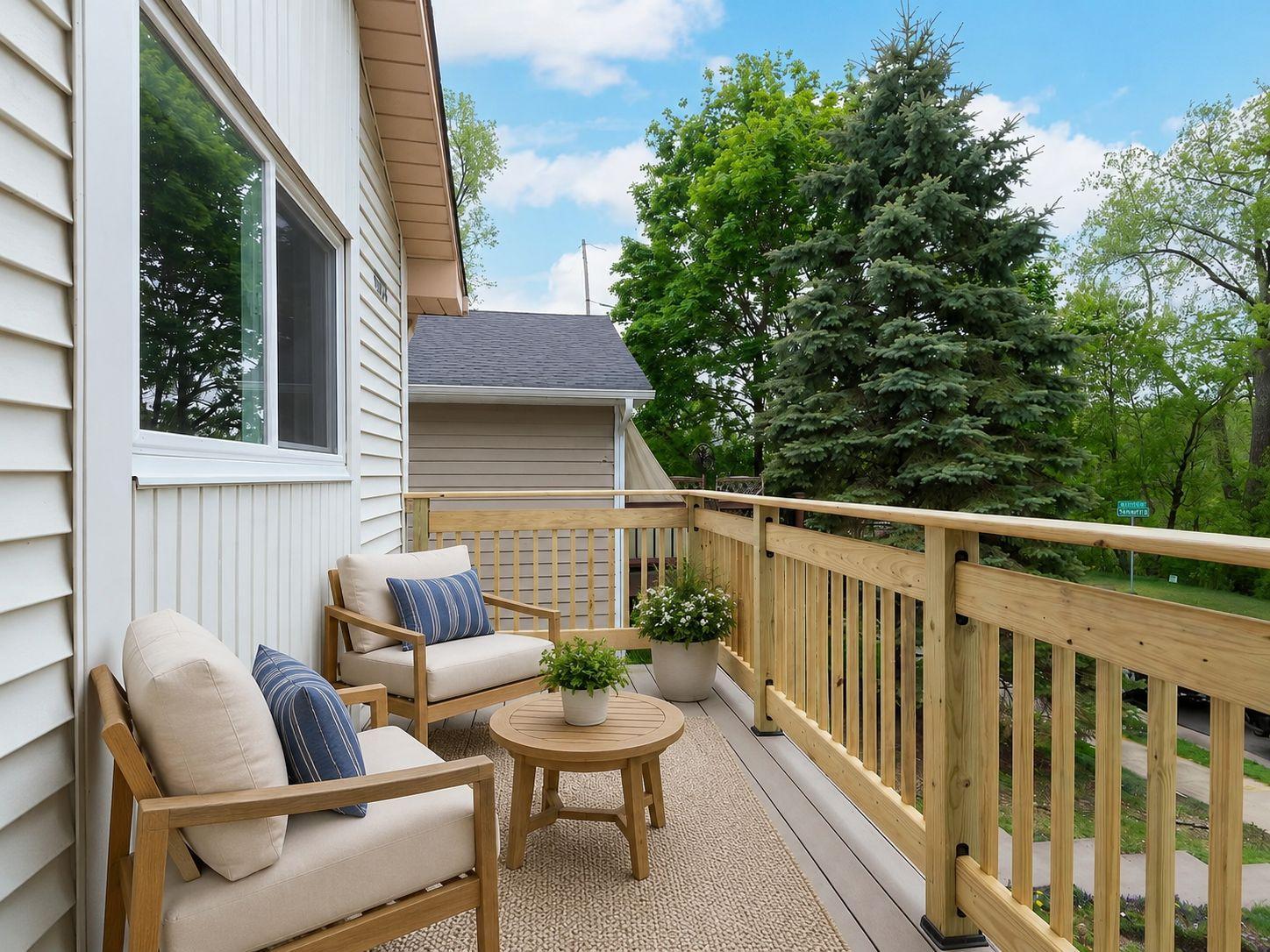 Deck - Select photos have been digitally enhanced and virtually staged. Items shown are for illustrative purposes only and are not included with the property.