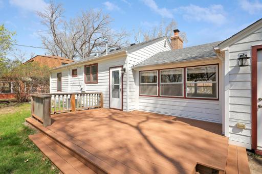 Low maintenance, composite deck makes life simpler for the homeowner.