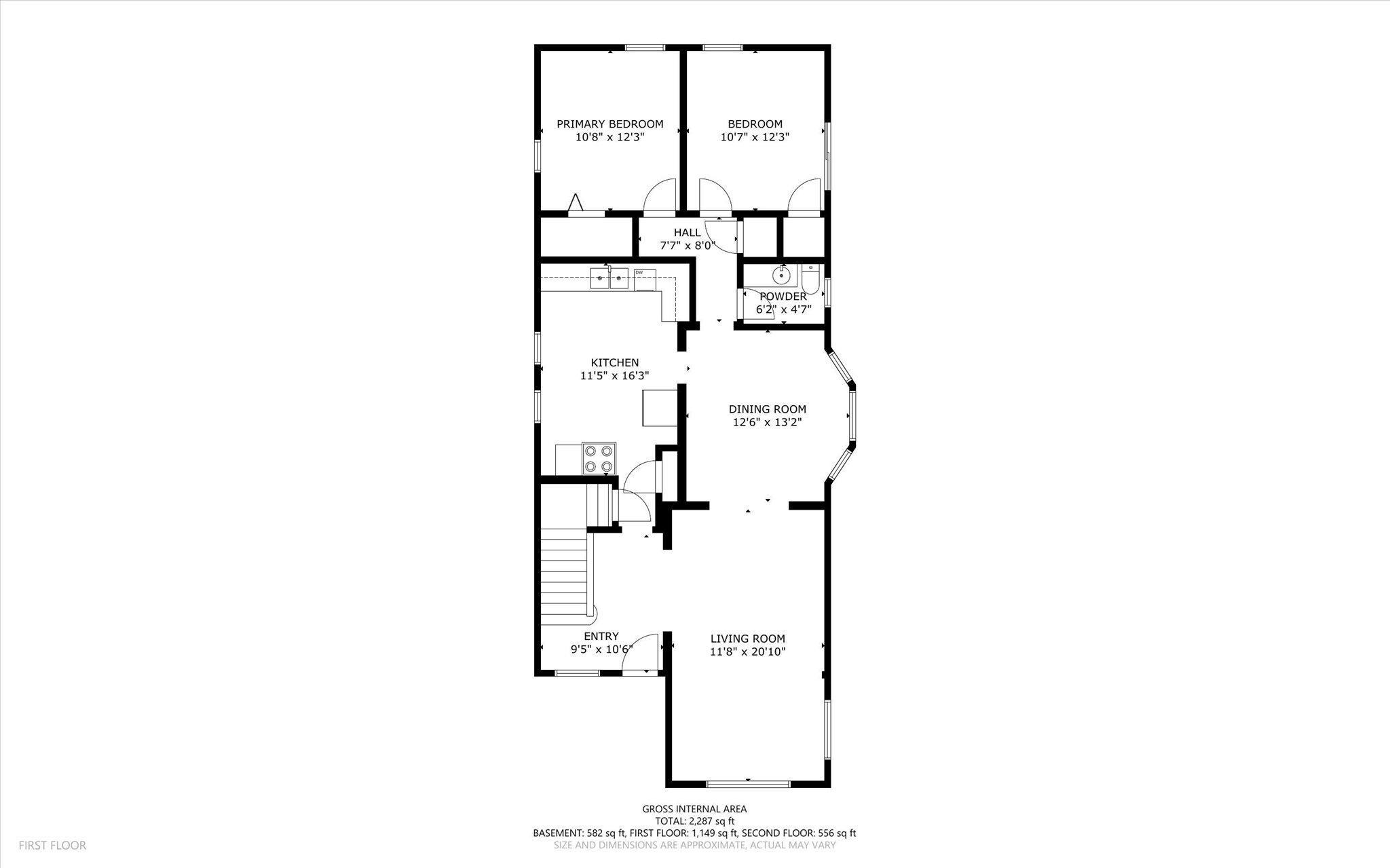 Main level floor plan