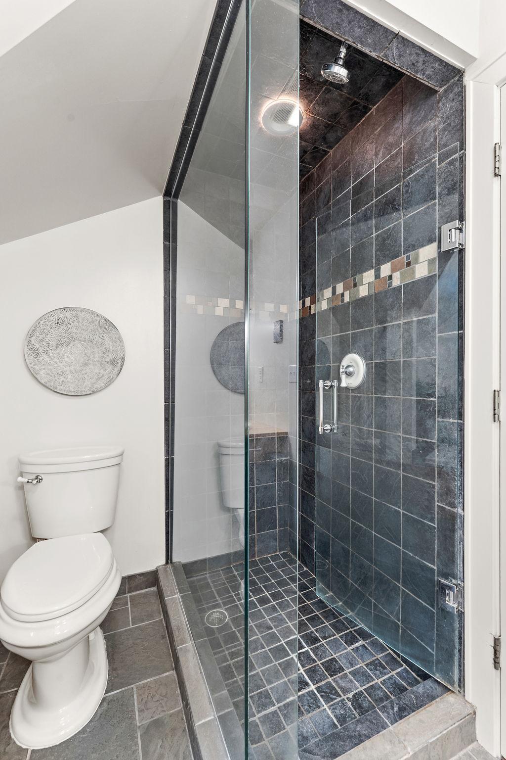 Tiled walk in shower