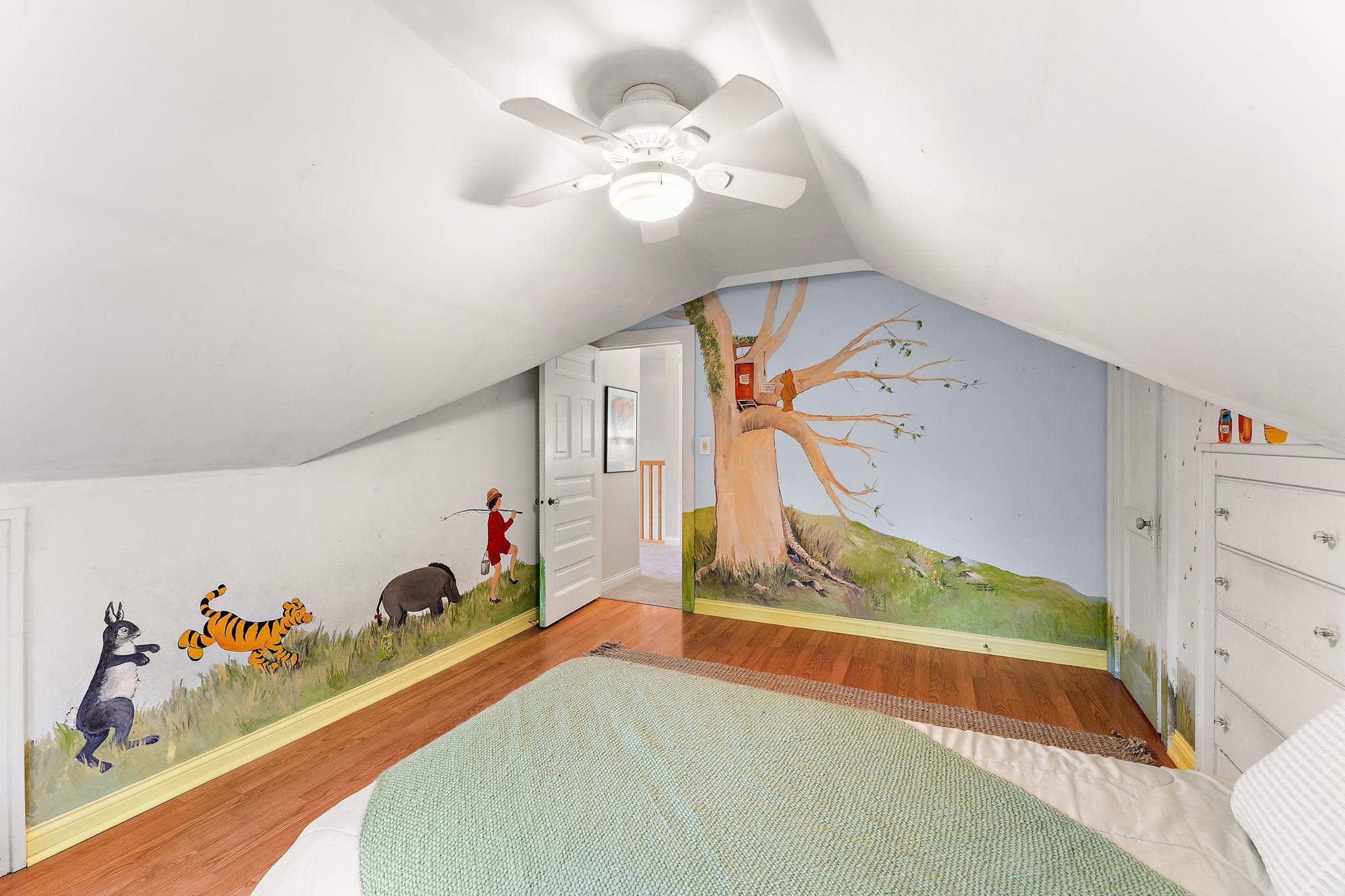 Upper level "Winnie-the-Pooh" bedroom