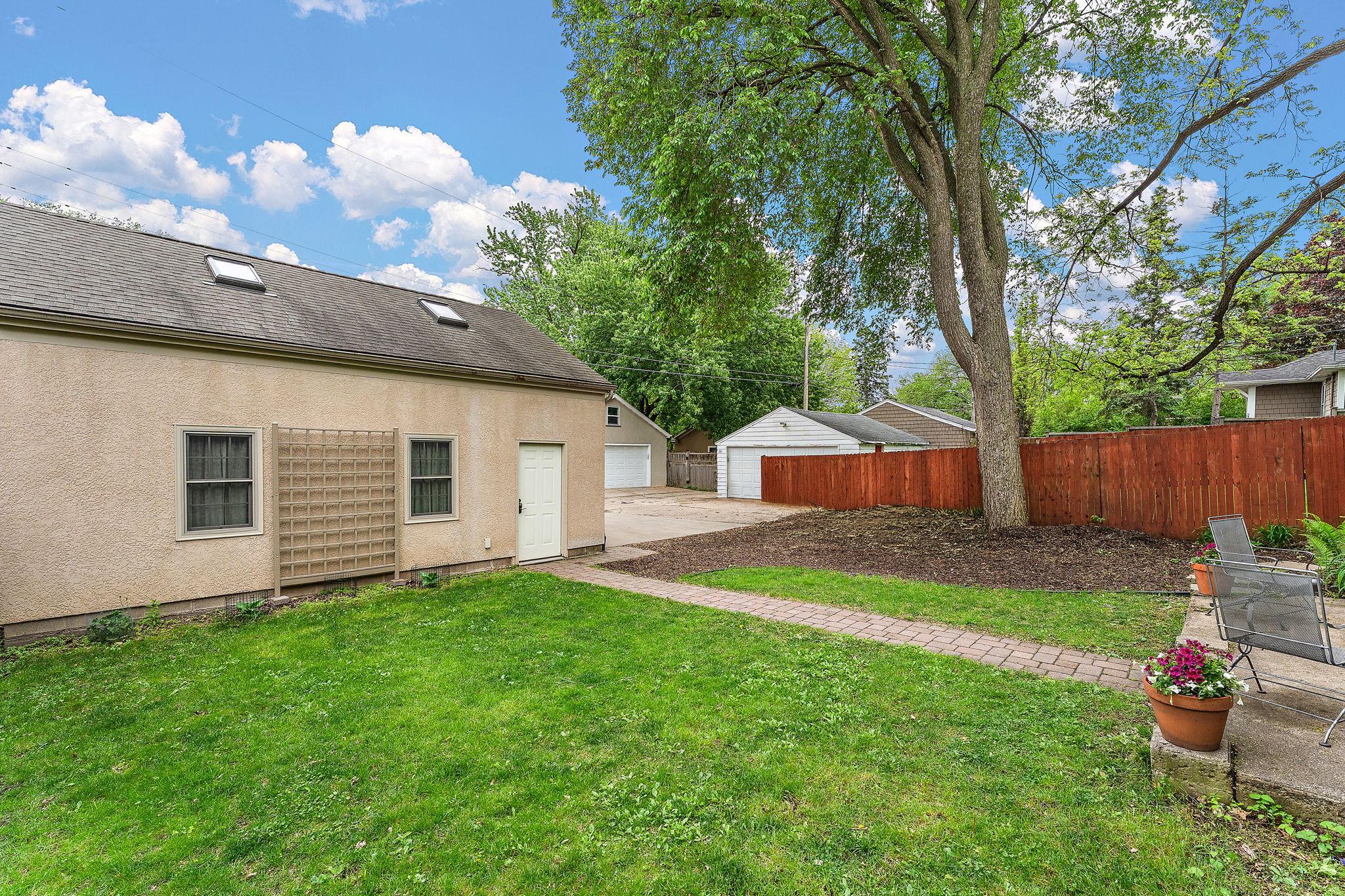 Large backyard