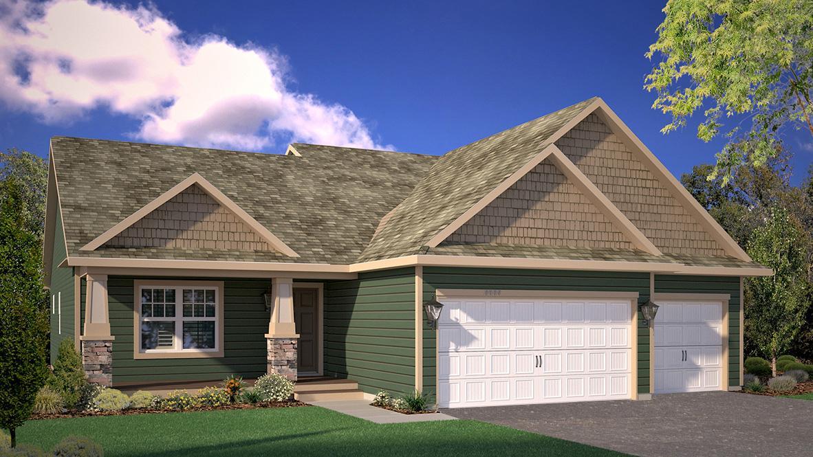 Artists Rendering of the Finnegan Northern Craftsman. Photo is of a similar home. Options and colors may vary. Ask Sales Agent for details.