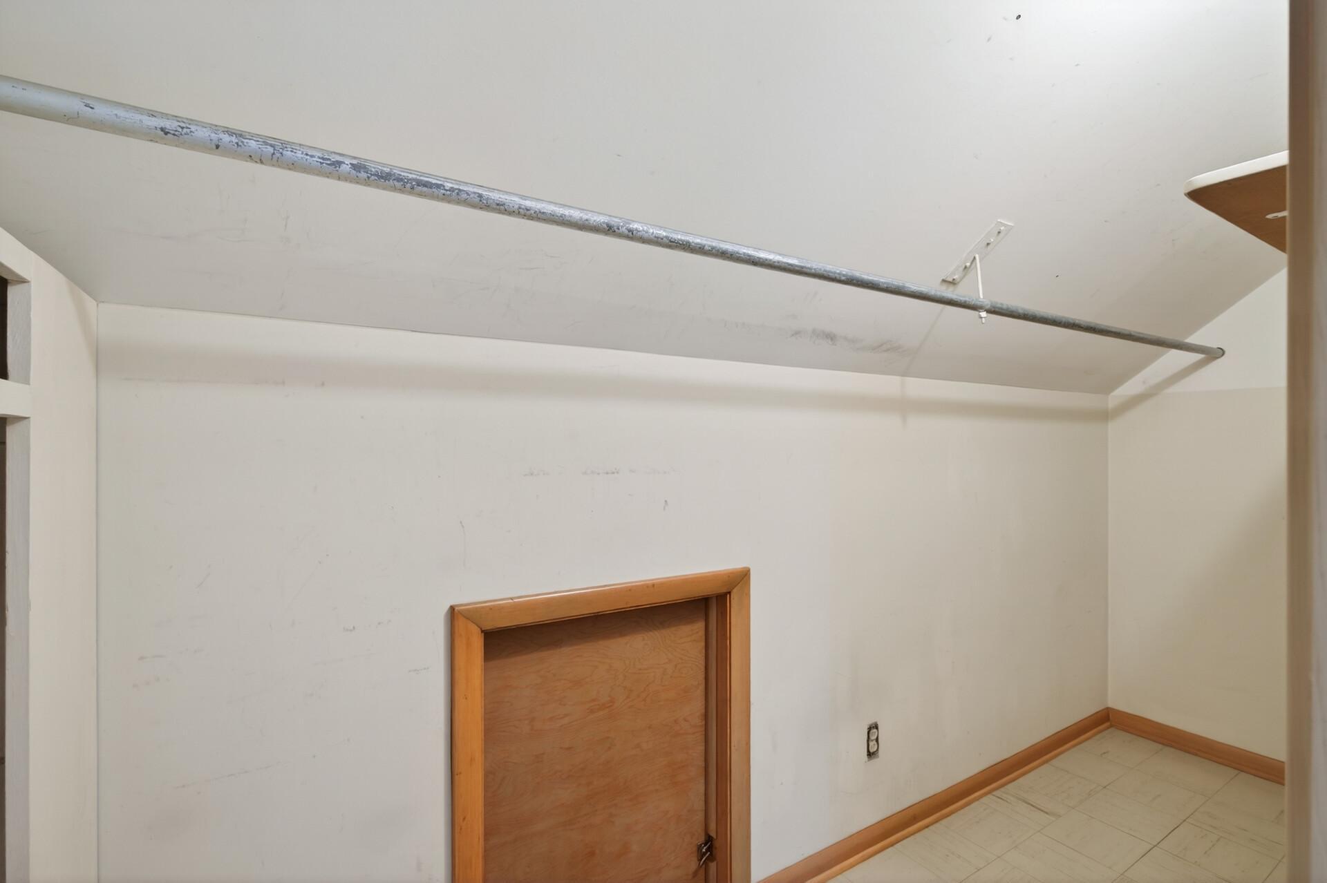 There is a clothes hanging rod for your needs.
