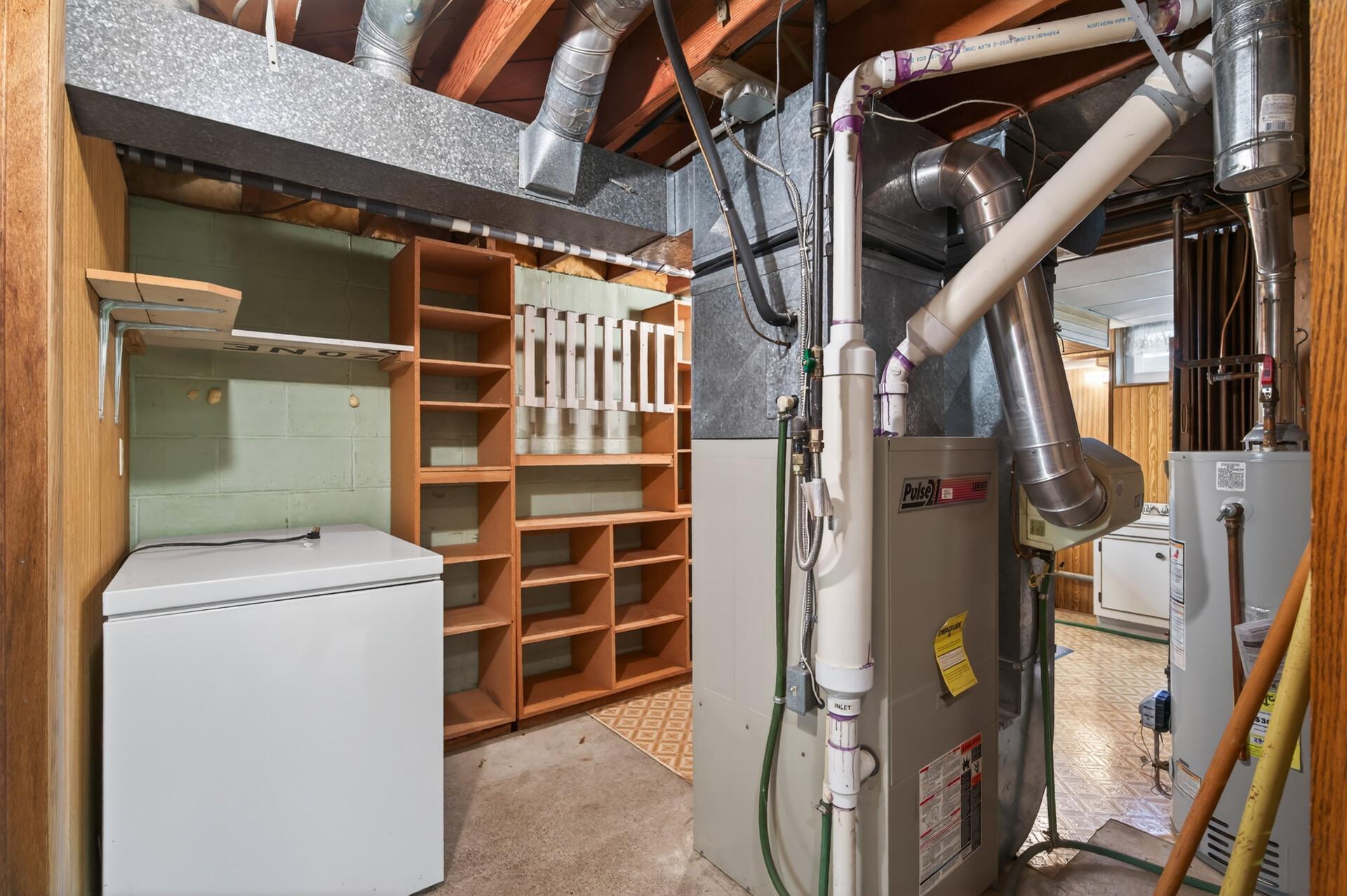 Updated mechanicals and the sellers will leave the chest freezer if the buyers would like it.