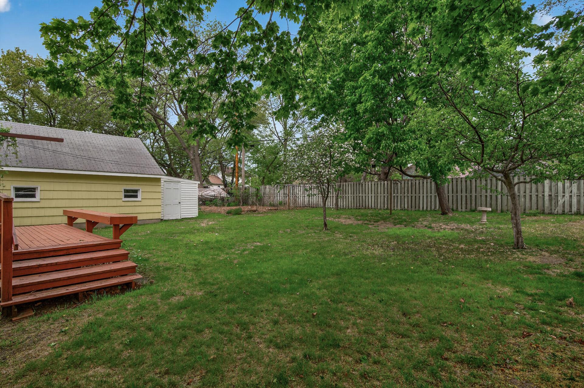 Good sized backyard for the kids or pets.
