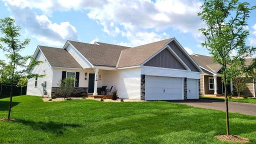 Welcome home to the Bryant II at Highlands at Eagle View in Elko New Market! Photo is of SIMILAR home with optional stone. Options and colors may vary. Ask Sales Agent for details.