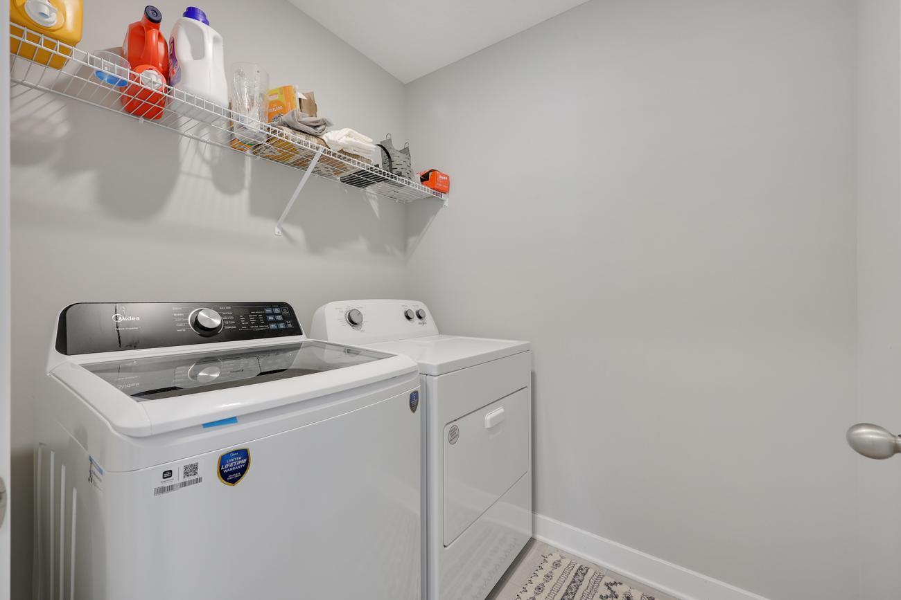 Convenient upstairs laundry room!
