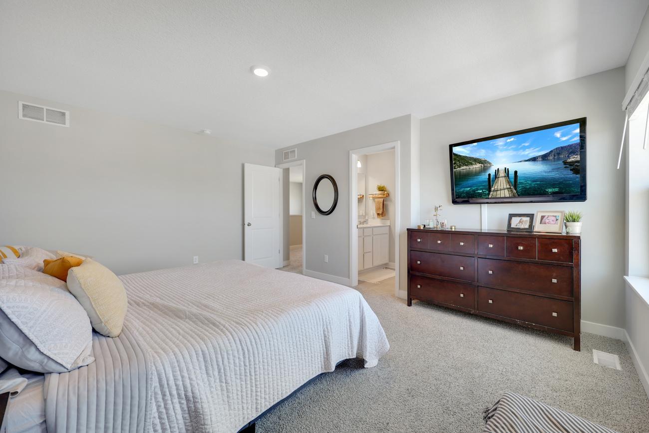Walk-in closet and private bath