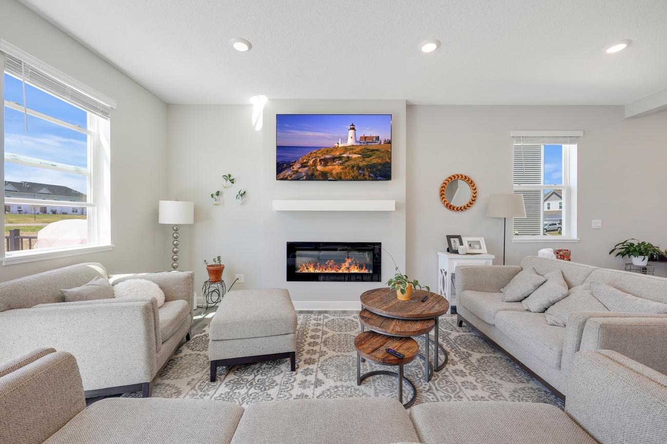 Soothing neutral color palette throughout