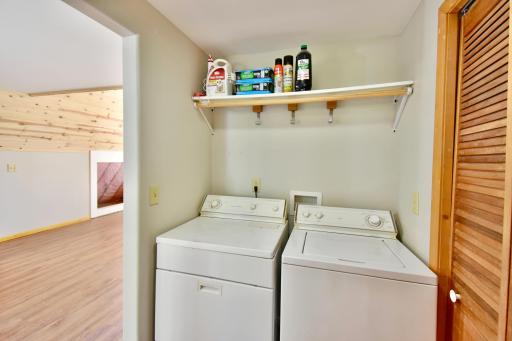 Laundry is a plus and functional for year round living!