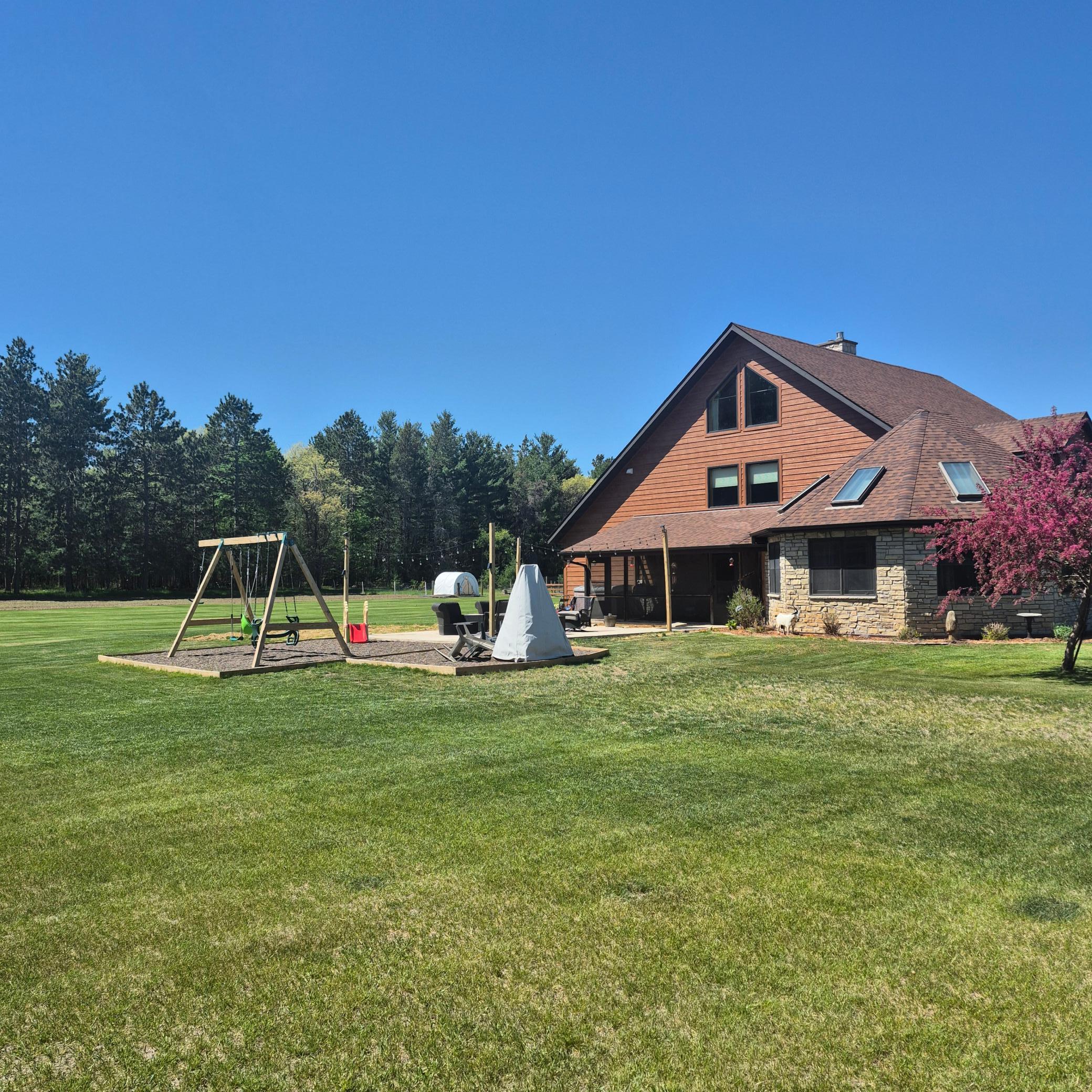 Large open yard space