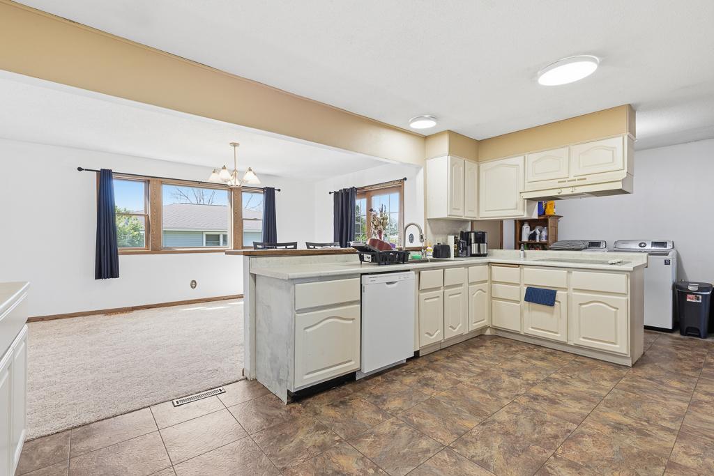 This seller installed a permanent dishwasher, did new countertops, new sink & plumbing features, etc.