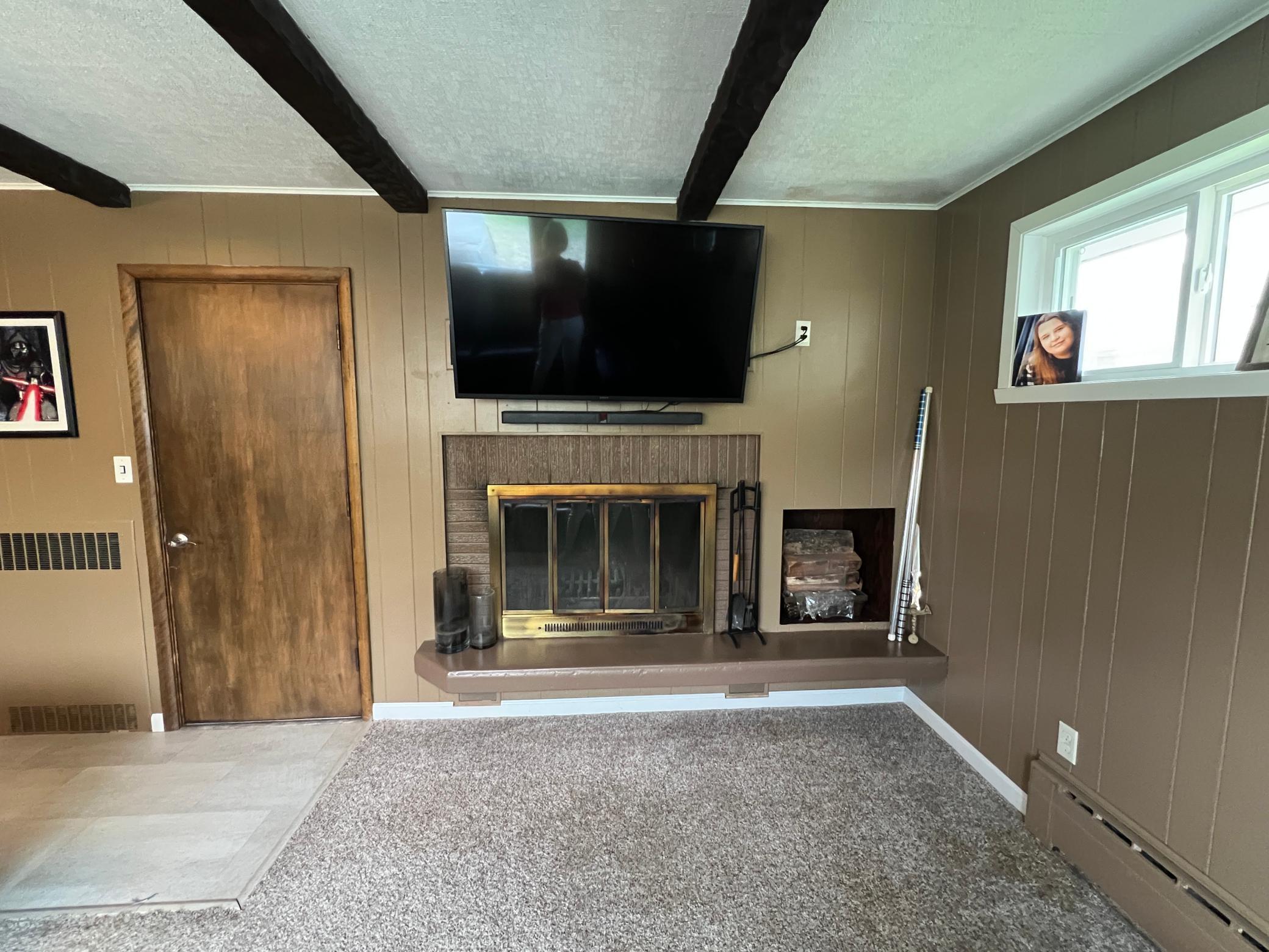 Wood burning Fireplace