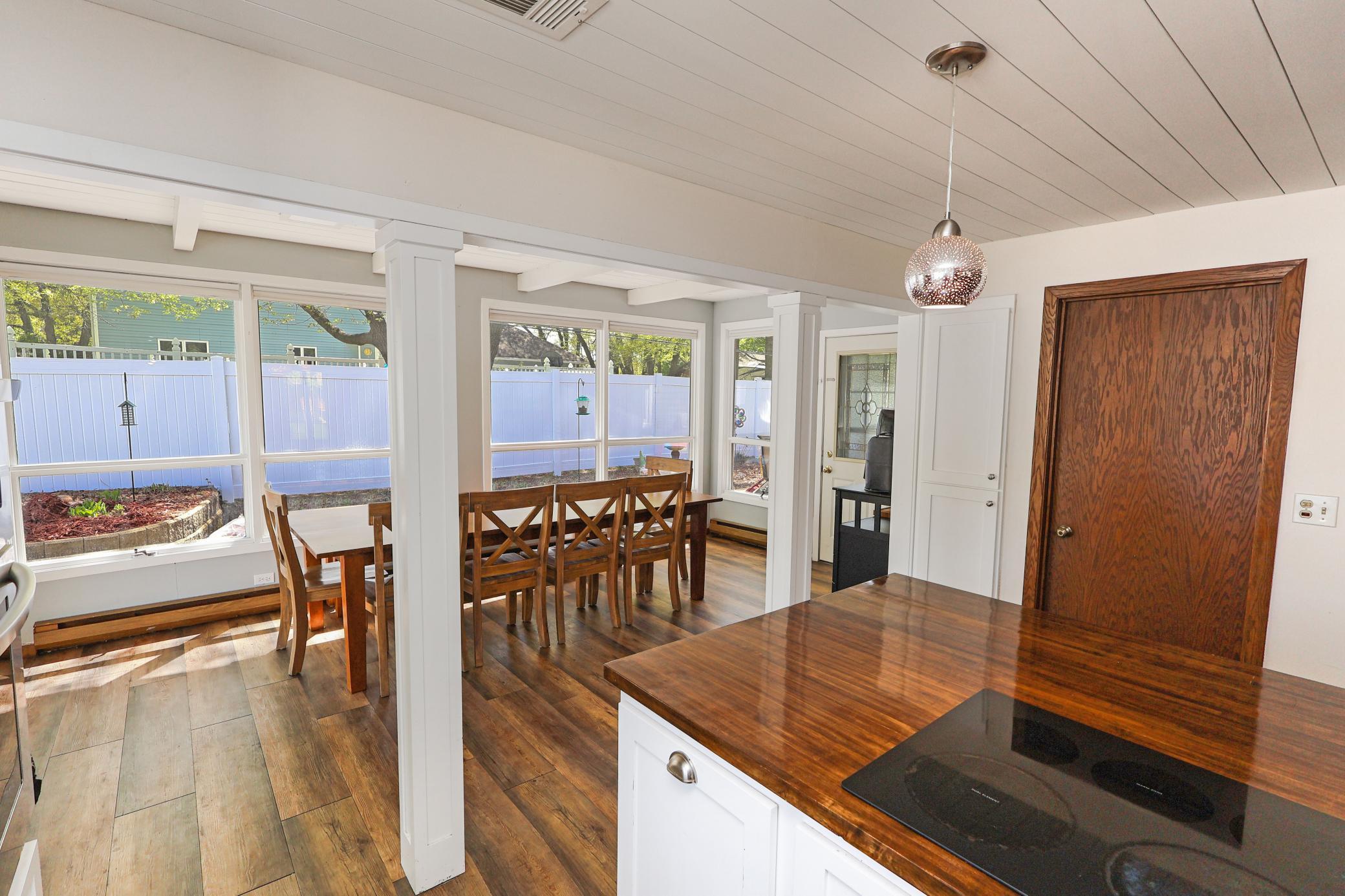 Kitchen view to the dining.