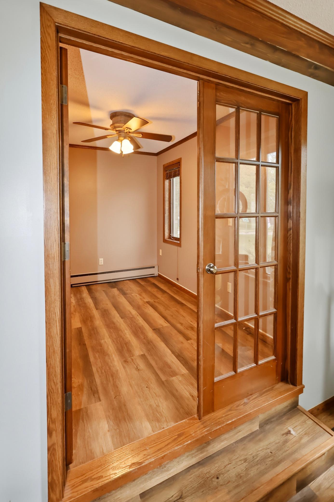Main level office area off the entry and living room.