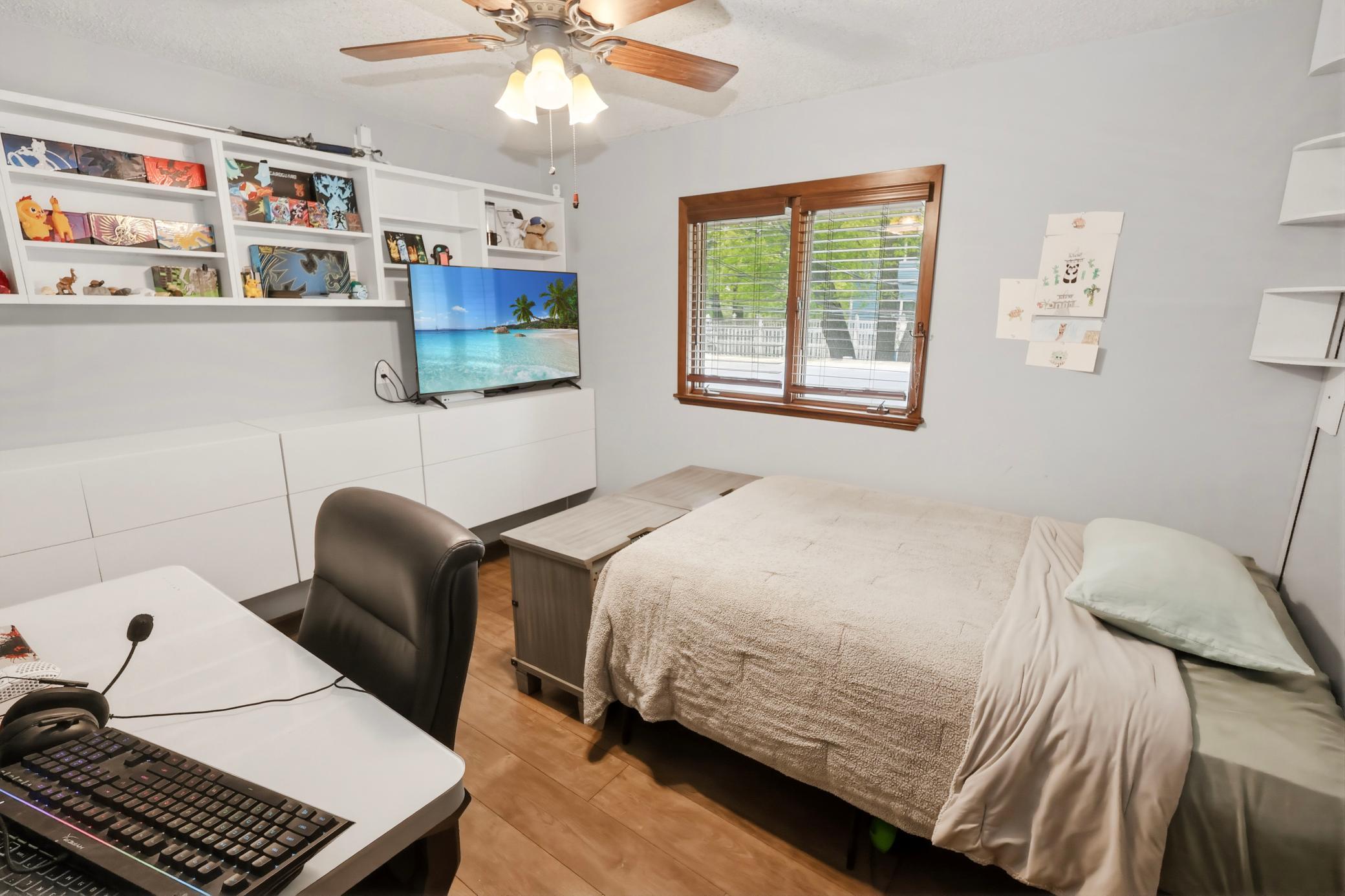 Upper level bedroom three.