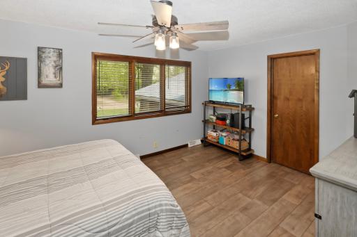 Upper level bedroom two with a huge walk-in closet.