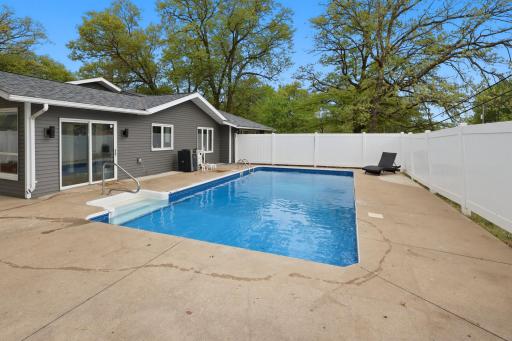New pool pump, 2 year new liner and newer heater!
