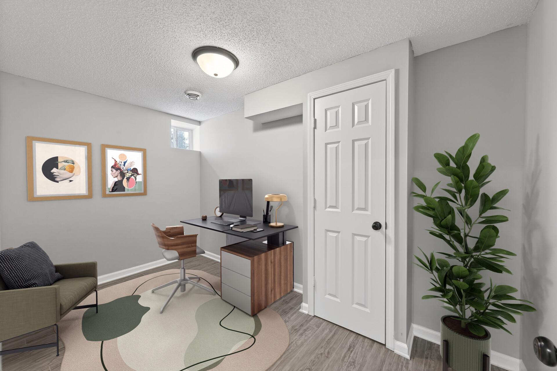 Lower Level Office or Exercise Room