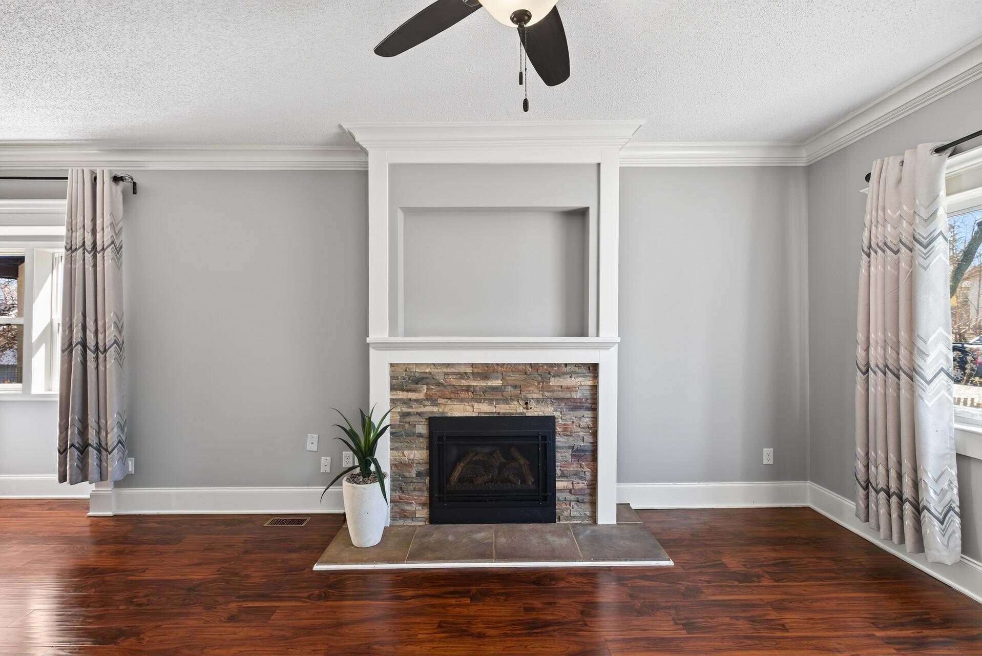 Cozy Gas Fireplace