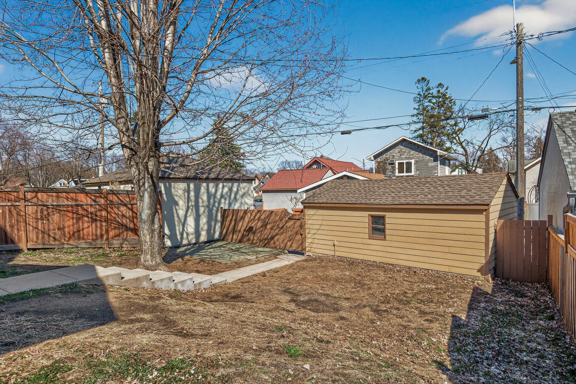 Fully Fenced Backyard