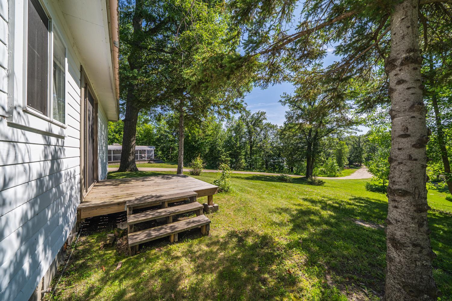 Cabin1 sliding door to deck