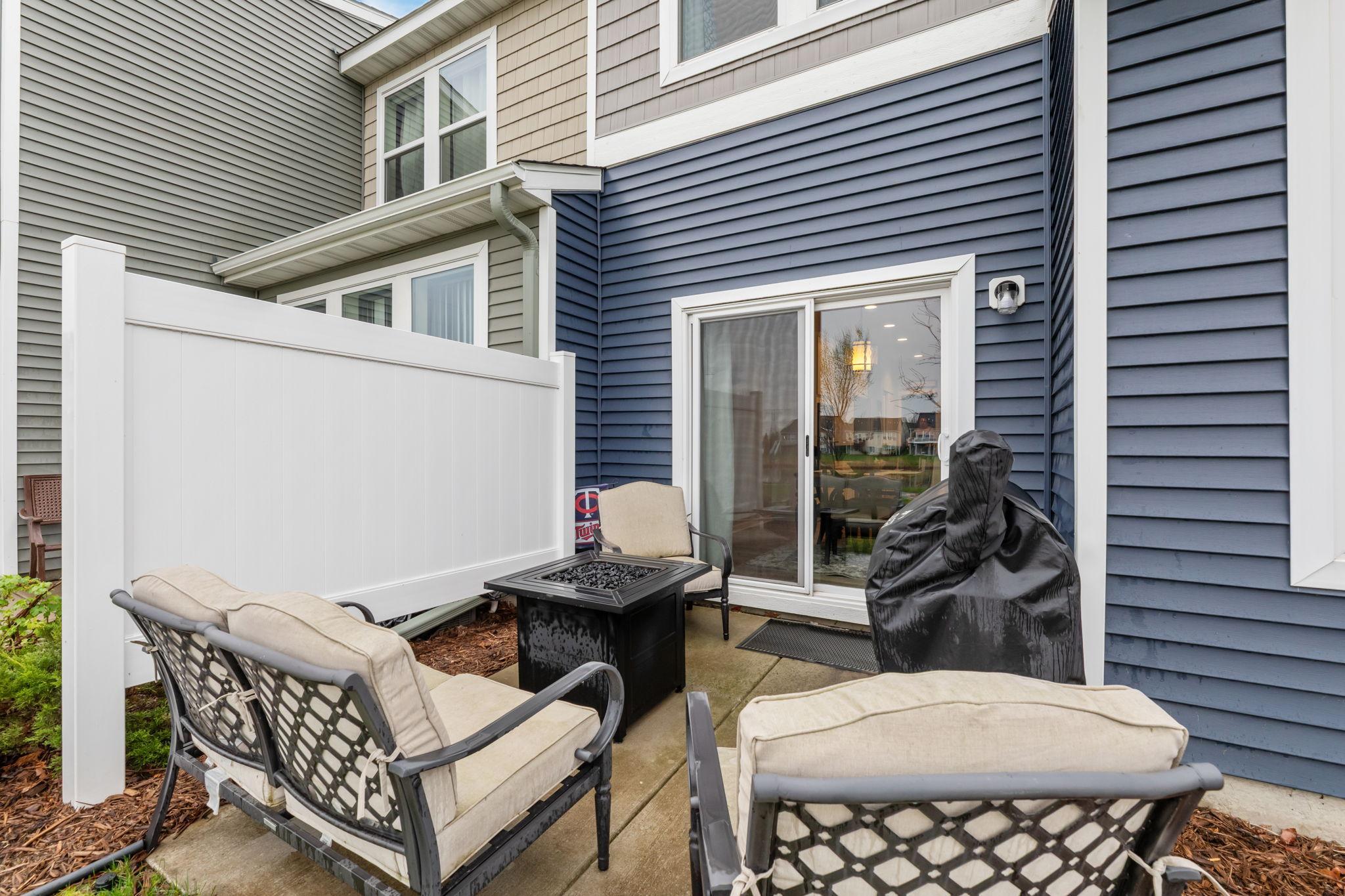 Cozy Patio with Privacy Fence