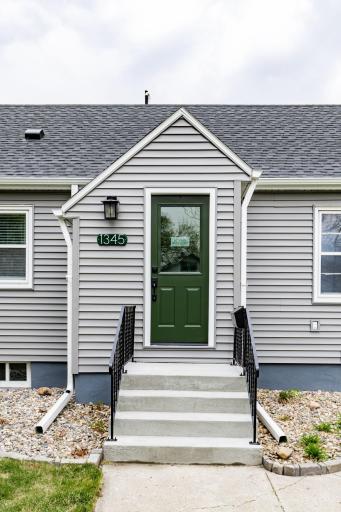 Front Door- new door + new concrete steps