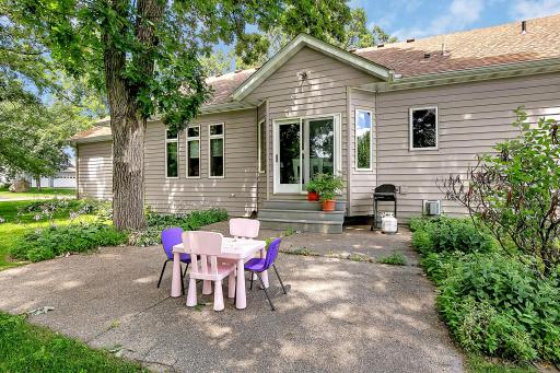 Back patio creates another outdoor living area.