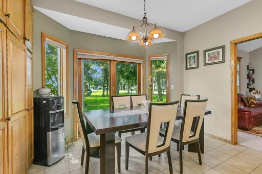 The dining nook is a great place to enjoy your coffee!