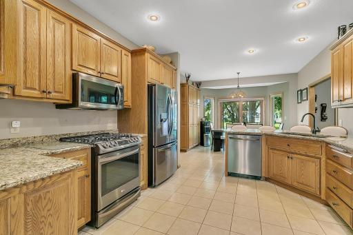 The kitchen has the perfect layout for functionality and design!