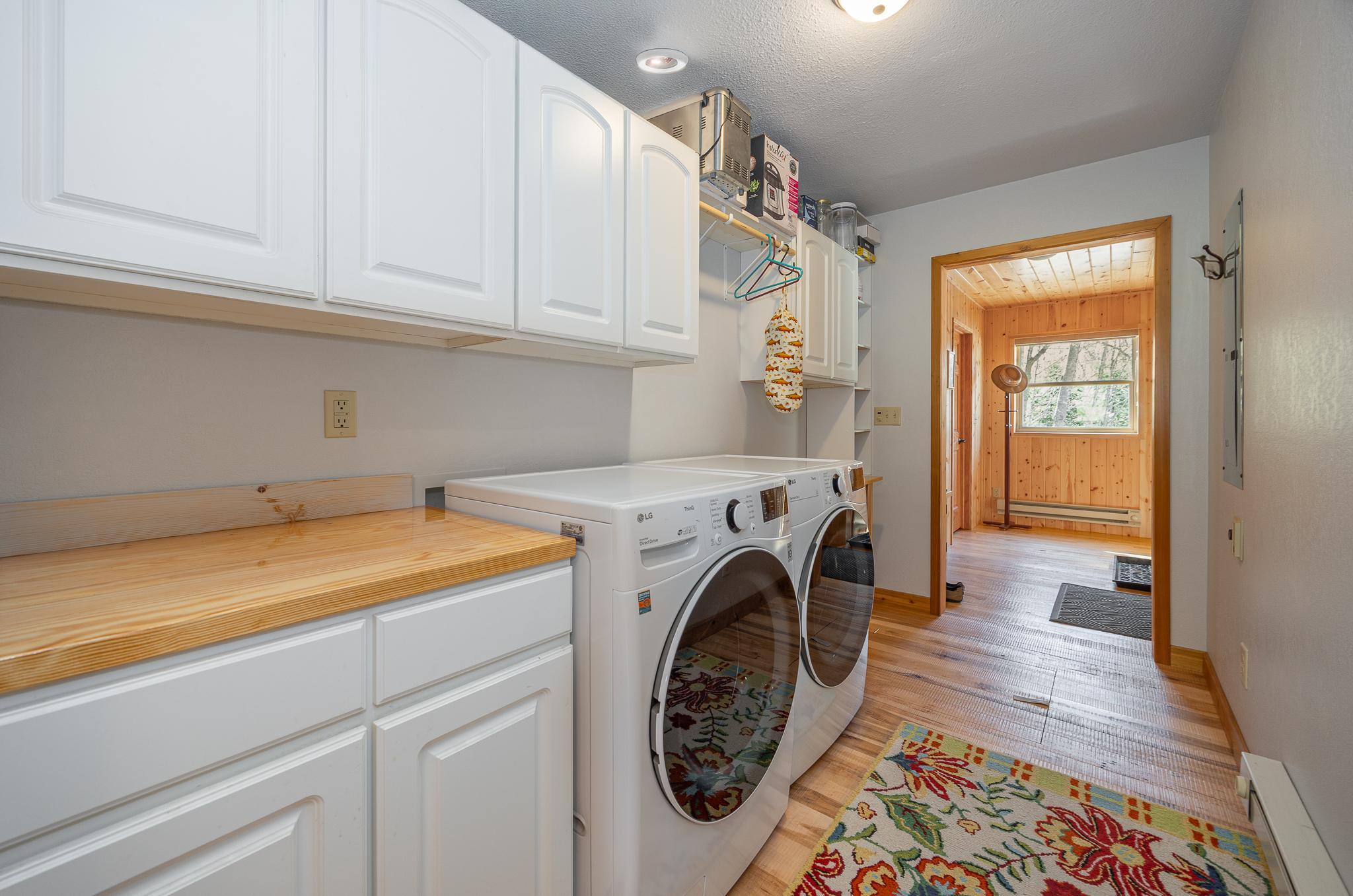 Large laundry area